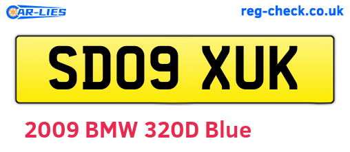 SD09XUK are the vehicle registration plates.
