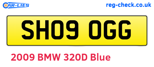 SH09OGG are the vehicle registration plates.