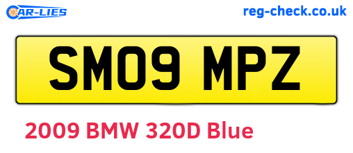SM09MPZ are the vehicle registration plates.