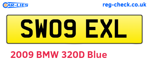 SW09EXL are the vehicle registration plates.