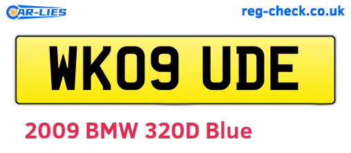 WK09UDE are the vehicle registration plates.