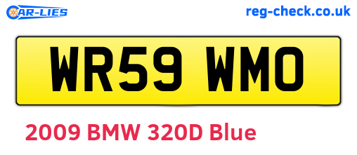 WR59WMO are the vehicle registration plates.
