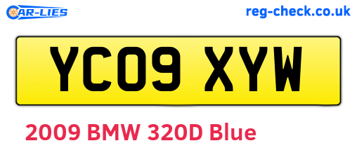 YC09XYW are the vehicle registration plates.