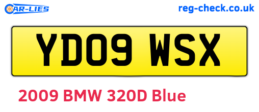YD09WSX are the vehicle registration plates.