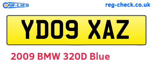 YD09XAZ are the vehicle registration plates.