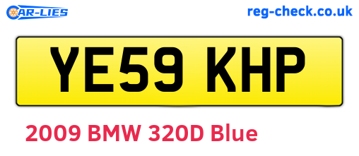 YE59KHP are the vehicle registration plates.