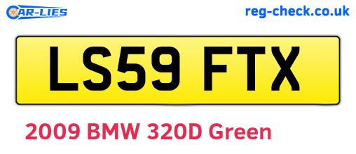 LS59FTX are the vehicle registration plates.