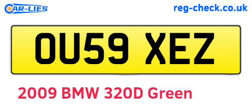 OU59XEZ are the vehicle registration plates.