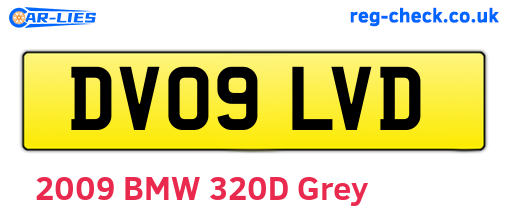 DV09LVD are the vehicle registration plates.