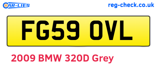 FG59OVL are the vehicle registration plates.