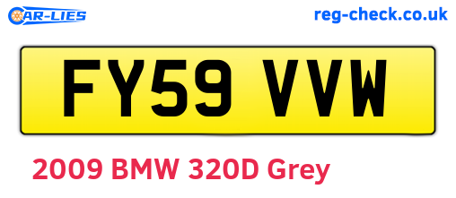 FY59VVW are the vehicle registration plates.