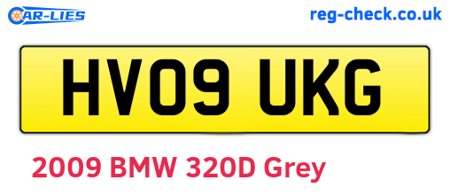 HV09UKG are the vehicle registration plates.