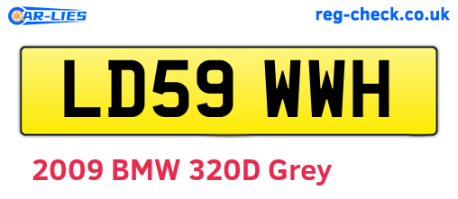 LD59WWH are the vehicle registration plates.
