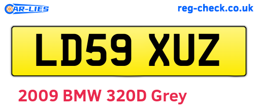 LD59XUZ are the vehicle registration plates.