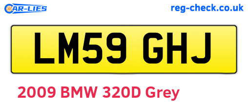 LM59GHJ are the vehicle registration plates.