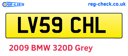 LV59CHL are the vehicle registration plates.