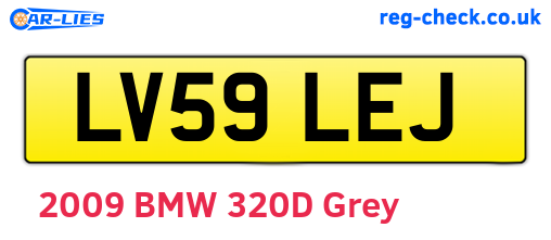 LV59LEJ are the vehicle registration plates.