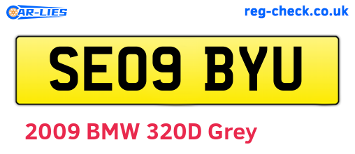 SE09BYU are the vehicle registration plates.