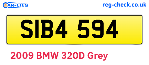 SIB4594 are the vehicle registration plates.