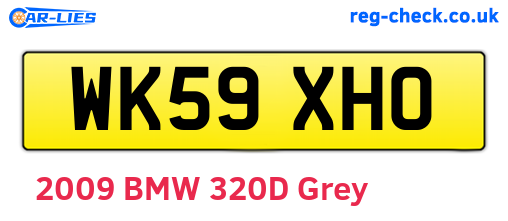 WK59XHO are the vehicle registration plates.