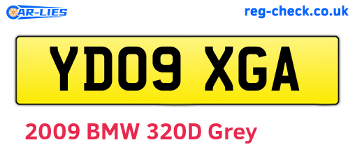 YD09XGA are the vehicle registration plates.