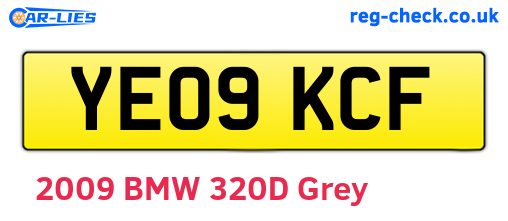 YE09KCF are the vehicle registration plates.