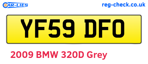 YF59DFO are the vehicle registration plates.