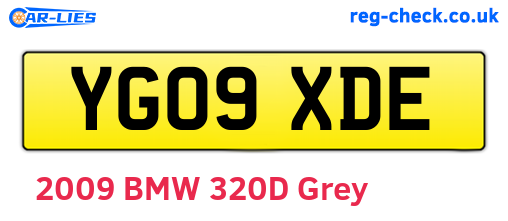 YG09XDE are the vehicle registration plates.