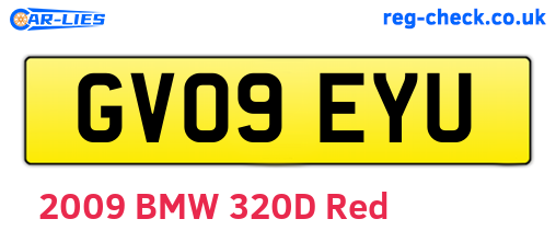 GV09EYU are the vehicle registration plates.