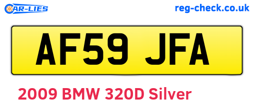 AF59JFA are the vehicle registration plates.