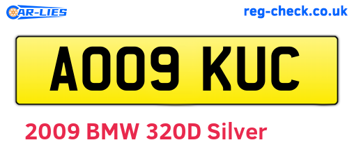 AO09KUC are the vehicle registration plates.