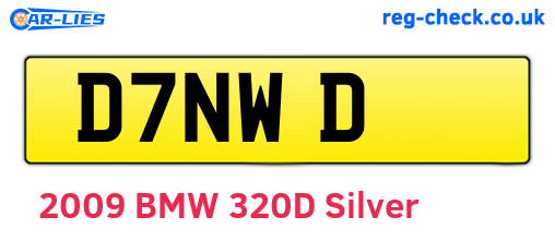 D7NWD are the vehicle registration plates.