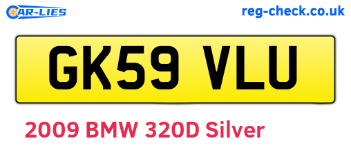 GK59VLU are the vehicle registration plates.