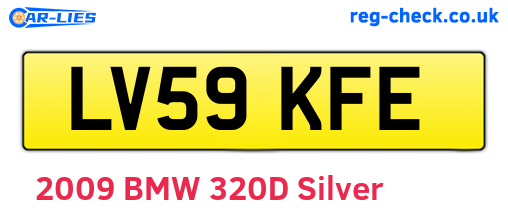 LV59KFE are the vehicle registration plates.