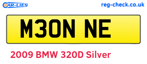 M30NNE are the vehicle registration plates.