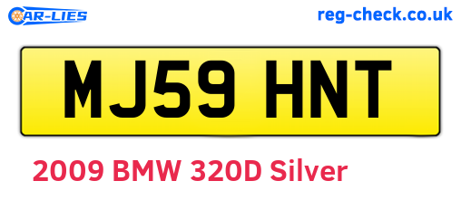 MJ59HNT are the vehicle registration plates.