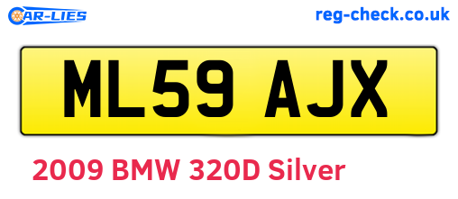 ML59AJX are the vehicle registration plates.