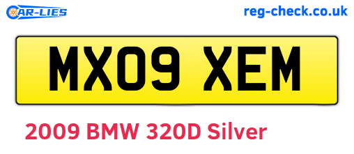 MX09XEM are the vehicle registration plates.
