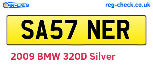 SA57NER are the vehicle registration plates.