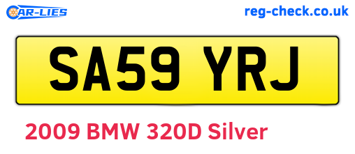 SA59YRJ are the vehicle registration plates.