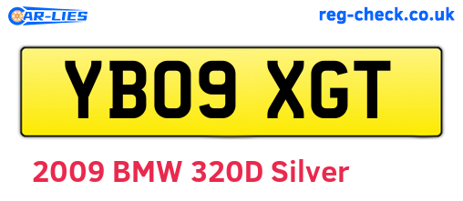 YB09XGT are the vehicle registration plates.
