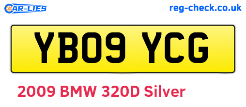YB09YCG are the vehicle registration plates.