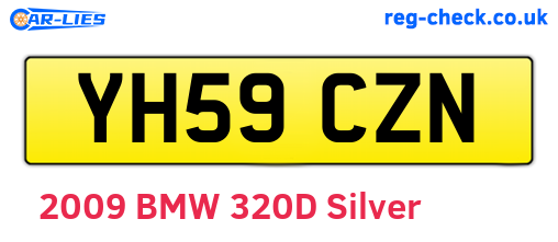 YH59CZN are the vehicle registration plates.