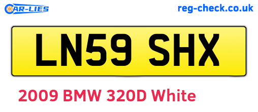 LN59SHX are the vehicle registration plates.