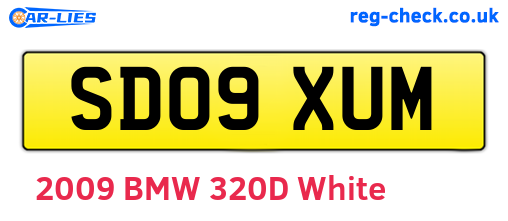 SD09XUM are the vehicle registration plates.