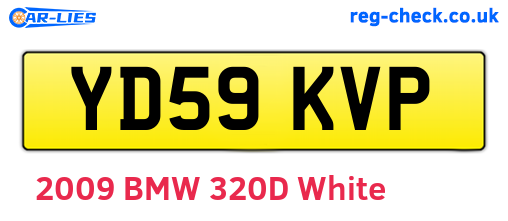 YD59KVP are the vehicle registration plates.