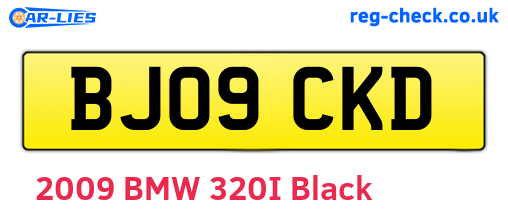 BJ09CKD are the vehicle registration plates.