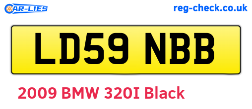 LD59NBB are the vehicle registration plates.