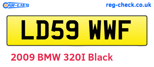 LD59WWF are the vehicle registration plates.