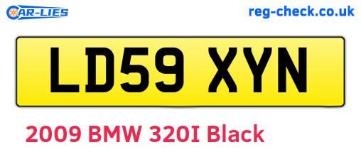 LD59XYN are the vehicle registration plates.